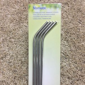 Norwex stainless steel drinking straws